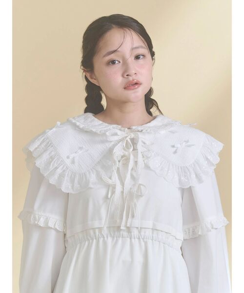merry jenny(メリージェニー)の「remakish big collar(付け襟・レディース・ラベンダー/ピンク/オフホワイト・FREE)」の14枚目の写真