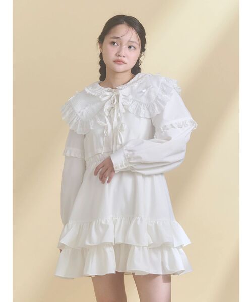 merry jenny(メリージェニー)の「remakish big collar(付け襟・レディース・ラベンダー/ピンク/オフホワイト・FREE)」の16枚目の写真