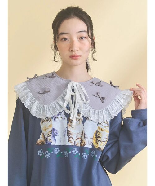 merry jenny(メリージェニー)の「remakish big collar(付け襟・レディース・ラベンダー/ピンク/オフホワイト・FREE)」の19枚目の写真