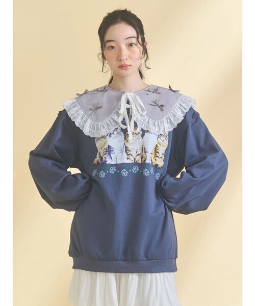 merry jenny(メリージェニー)の「remakish big collar(付け襟・レディース・ラベンダー/ピンク/オフホワイト・FREE)」の21枚目の写真