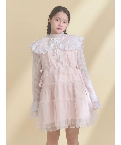 merry jenny（メリージェニー）の「remakish big collar（付け襟・レディース・ラベンダー/ピンク/オフホワイト・FREE）」の10枚目の写真