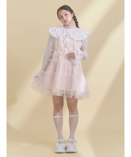 merry jenny（メリージェニー）の「remakish big collar（付け襟・レディース・ラベンダー/ピンク/オフホワイト・FREE）」の11枚目の写真