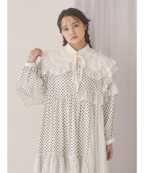 merry jenny（メリージェニー）の「remakish big collar（付け襟・レディース・ラベンダー/ピンク/オフホワイト・FREE）」の13枚目の写真