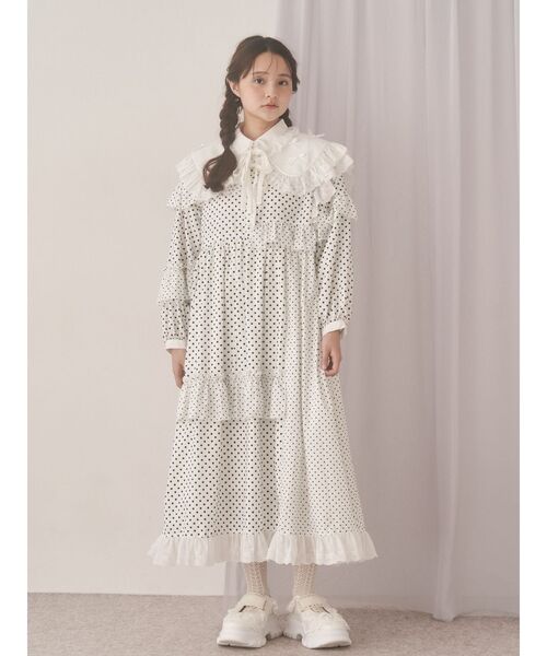 merry jenny（メリージェニー）の「remakish big collar（付け襟・レディース・ラベンダー/ピンク/オフホワイト・FREE）」の14枚目の写真