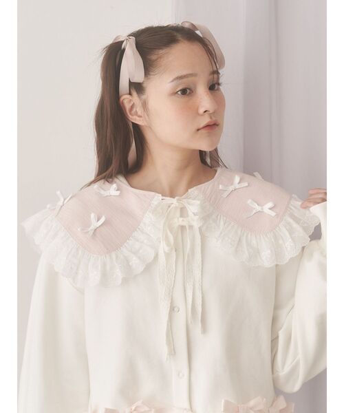 merry jenny（メリージェニー）の「remakish big collar（付け襟・レディース・ラベンダー/ピンク/オフホワイト・FREE）」の16枚目の写真