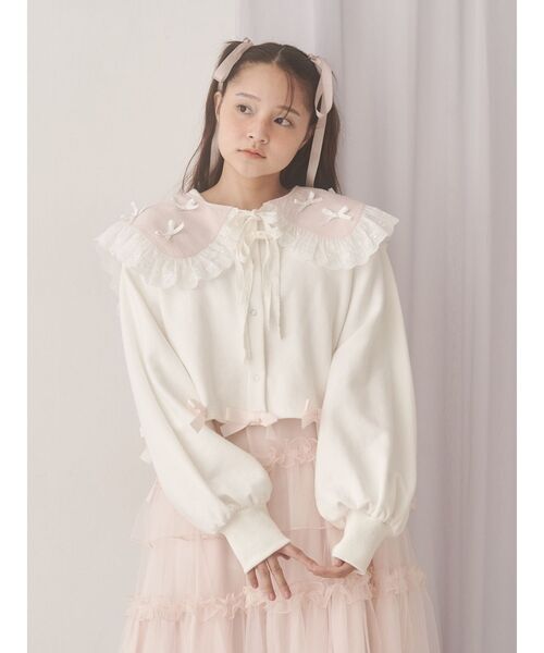 merry jenny（メリージェニー）の「remakish big collar（付け襟・レディース・ラベンダー/ピンク/オフホワイト・FREE）」の17枚目の写真