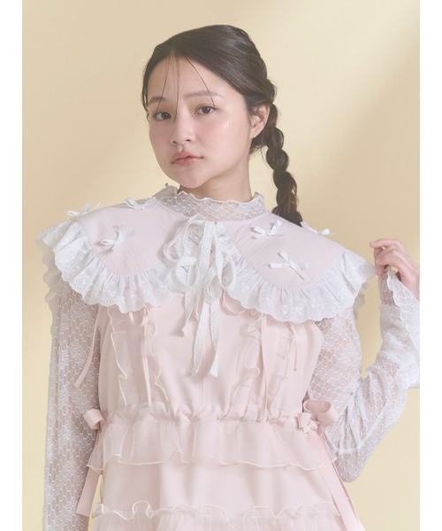 merry jenny（メリージェニー）の「remakish big collar（付け襟・レディース・ラベンダー/ピンク/オフホワイト・FREE）」の3枚目の写真