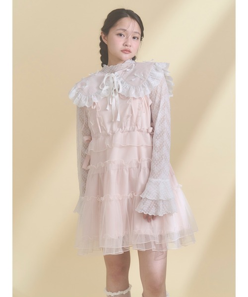 merry jenny（メリージェニー）の「remakish big collar（付け襟・レディース・ラベンダー/ピンク/オフホワイト・FREE）」の9枚目の写真