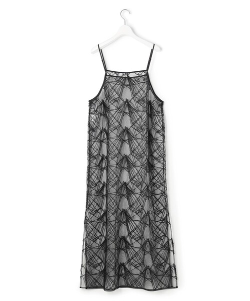 23区（ニジュウサンク）の「刺繍レース キャミソールワンピース（ワンピース・レディース・ブラック系/アイボリー系・38）」の18枚目の写真