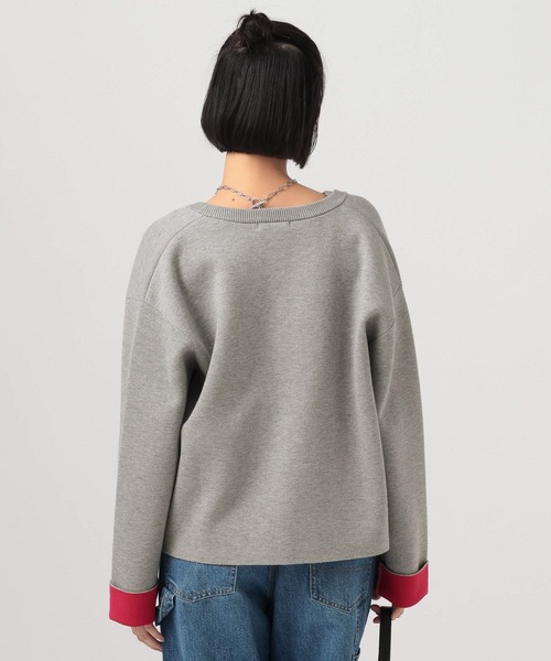 BAYFLOW（ベイフロー）の「[ニットタンク付き]2Pセットハイゲージニットカーディガン（カーディガン/ボレロ・レディース・グレー/オフホワイト/ネイビー・FREE）」の7枚目の写真