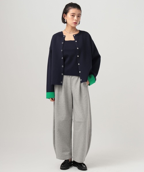 BAYFLOW（ベイフロー）の「[ニットタンク付き]2Pセットハイゲージニットカーディガン（カーディガン/ボレロ・レディース・グレー/オフホワイト/ネイビー・FREE）」の9枚目の写真