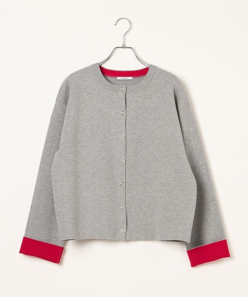 BAYFLOW（ベイフロー）の「[ニットタンク付き]2Pセットハイゲージニットカーディガン（カーディガン/ボレロ・レディース・グレー/オフホワイト/ネイビー・FREE）」の11枚目の写真