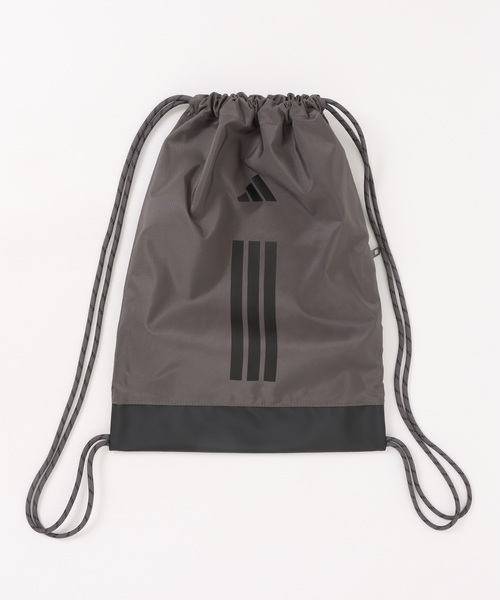 adidas(アディダス)の「《adidas》PWジムサック(エコバッグ/サブバッグ・メンズ・ブラック/ダークブルー/ベージュ系その他/グレー系その他・フリー)」の2枚目の写真