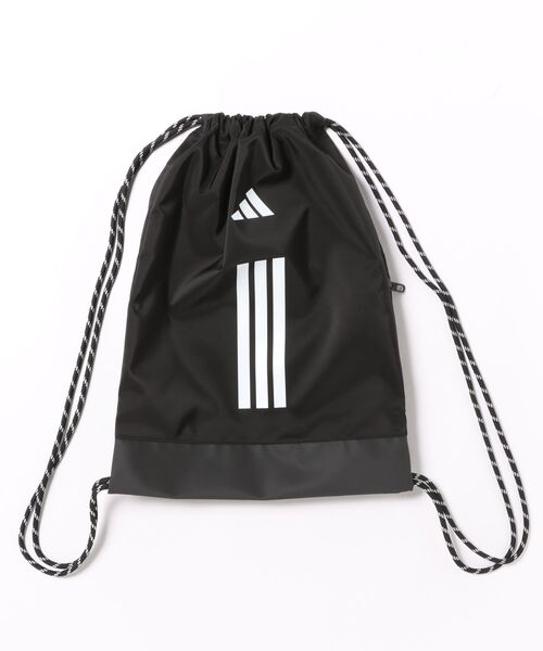 adidas(アディダス)の「《adidas》PWジムサック(エコバッグ/サブバッグ・メンズ・ブラック/ダークブルー・フリー)」の1枚目の写真