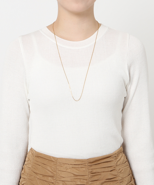 IENA(イエナ)の「《追加4》SASKIA DIEZ/サスキア ディツ FINE NL FRINGE CUBIC ネックレス(ネックレス・レディース・ゴールド・FREE)」の21枚目の写真