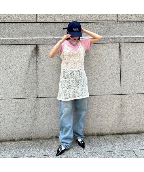 Flugge(フラッジー)の「レースホルターキャミワンピース(ワンピース・レディース・アイボリー/ブラック・FREE)」の2枚目の写真
