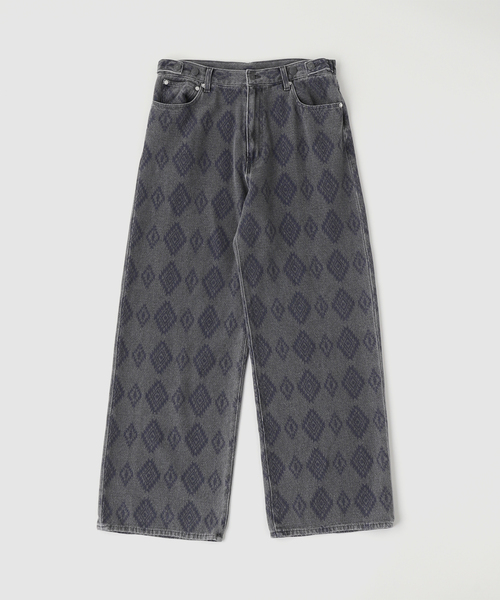 417 EDIFICE（フォーワンセブンエディフィス）の「インディゴ ドビー デニム 5Pパンツ（デニムパンツ・メンズ・ブルー/ブラック系その他・MEDIUM/LARGE）」の2枚目の写真