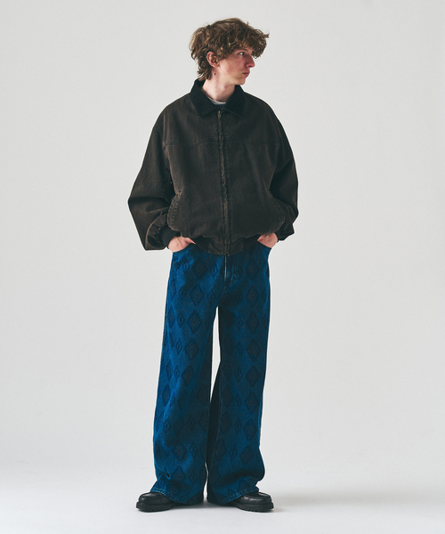 417 EDIFICE（フォーワンセブンエディフィス）の「インディゴ ドビー デニム 5Pパンツ（デニムパンツ・メンズ・ブルー/ブラック系その他・MEDIUM/LARGE）」の5枚目の写真