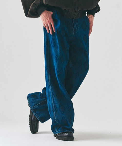 417 EDIFICE（フォーワンセブンエディフィス）の「インディゴ ドビー デニム 5Pパンツ（デニムパンツ・メンズ・ブルー/ブラック系その他・MEDIUM/LARGE）」の10枚目の写真