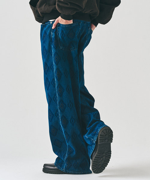 417 EDIFICE（フォーワンセブンエディフィス）の「インディゴ ドビー デニム 5Pパンツ（デニムパンツ・メンズ・ブルー/ブラック系その他・MEDIUM/LARGE）」の11枚目の写真