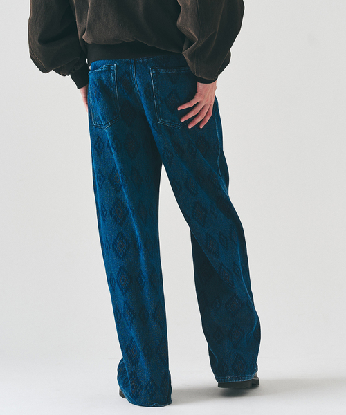 417 EDIFICE（フォーワンセブンエディフィス）の「インディゴ ドビー デニム 5Pパンツ（デニムパンツ・メンズ・ブルー/ブラック系その他・MEDIUM/LARGE）」の12枚目の写真