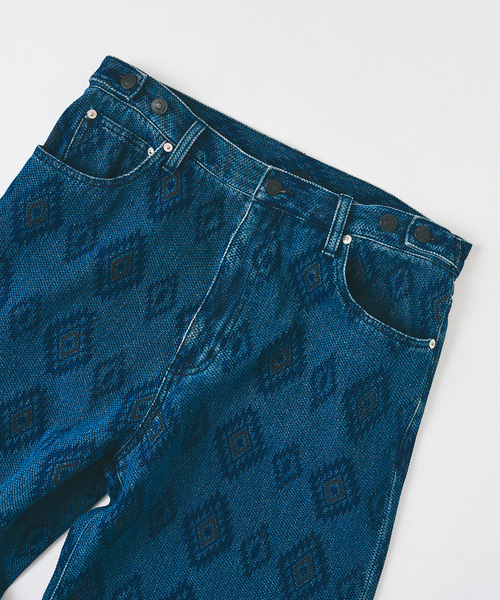 417 EDIFICE（フォーワンセブンエディフィス）の「インディゴ ドビー デニム 5Pパンツ（デニムパンツ・メンズ・ブルー/ブラック系その他・MEDIUM/LARGE）」の17枚目の写真