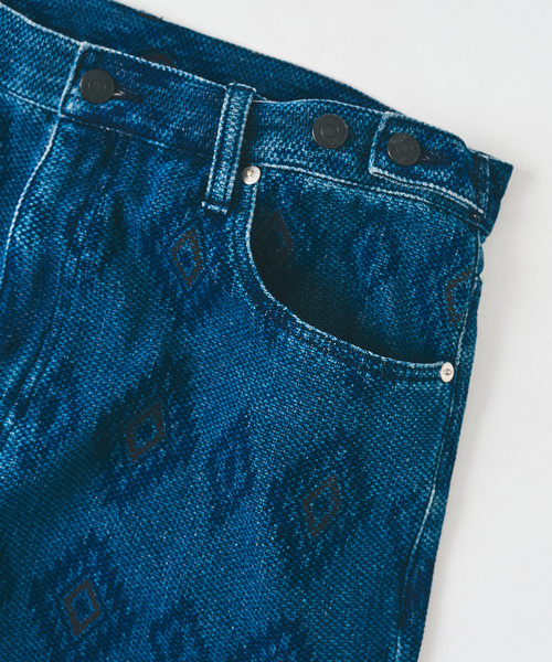 417 EDIFICE（フォーワンセブンエディフィス）の「インディゴ ドビー デニム 5Pパンツ（デニムパンツ・メンズ・ブルー/ブラック系その他・MEDIUM/LARGE）」の19枚目の写真