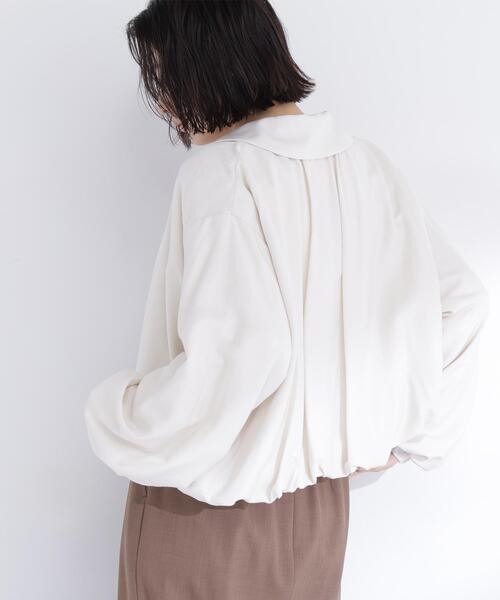 NATURAL BEAUTY BASIC（ナチュラルビューティーベーシック）の「◇ステンカラーバルーンブルゾン（ブルゾン・レディース・ベージュ/ピンク/オフホワイト・FREE）」の12枚目の写真