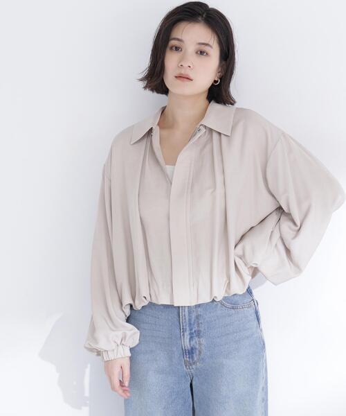 NATURAL BEAUTY BASIC（ナチュラルビューティーベーシック）の「◇ステンカラーバルーンブルゾン（ブルゾン・レディース・ベージュ/ピンク/オフホワイト・FREE）」の20枚目の写真