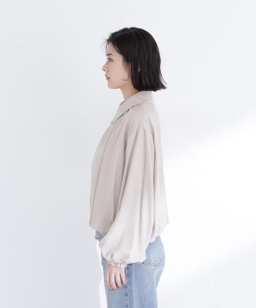 NATURAL BEAUTY BASIC(ナチュラルビューティーベーシック)の「◇ステンカラーバルーンブルゾン(ブルゾン・レディース・ベージュ/ピンク/オフホワイト・FREE)」の15枚目の写真