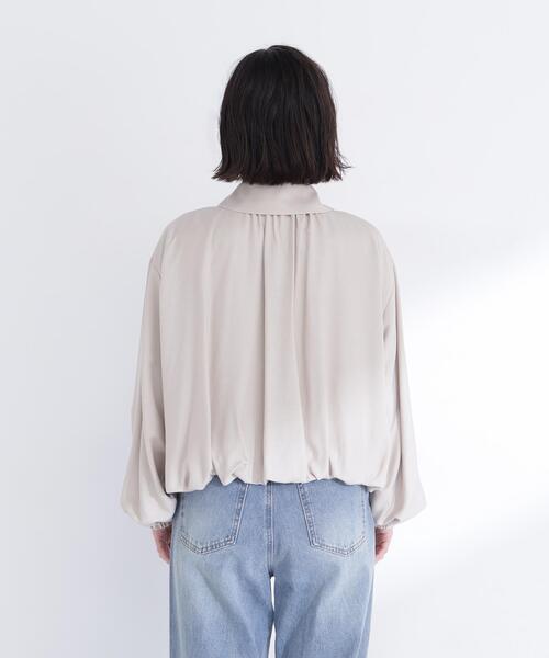 NATURAL BEAUTY BASIC(ナチュラルビューティーベーシック)の「◇ステンカラーバルーンブルゾン(ブルゾン・レディース・ベージュ/ピンク/オフホワイト・FREE)」の16枚目の写真