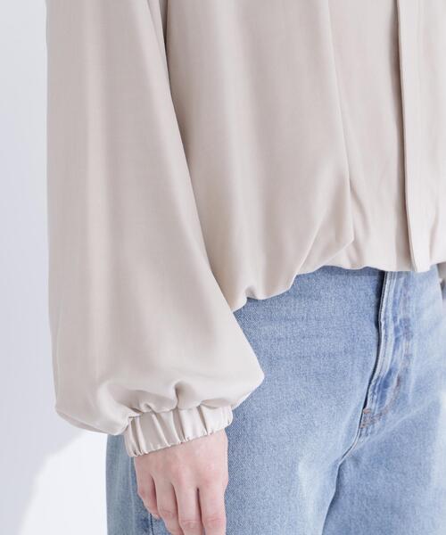 NATURAL BEAUTY BASIC(ナチュラルビューティーベーシック)の「◇ステンカラーバルーンブルゾン(ブルゾン・レディース・ベージュ/ピンク/オフホワイト・FREE)」の20枚目の写真