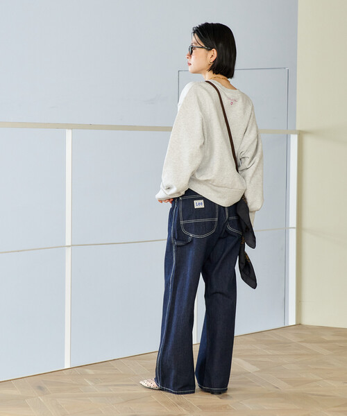 FREAK'S STORE(フリークスストア)の「Lee × FREAK'S STORE/リー 別注 WIDE PAINTER PANTS/別注 ワイド ペインターパンツ(デニムパンツ・レディース・オフホワイト/ブルー/ネイビー・SMALL/MEDIUM)」の8枚目の写真