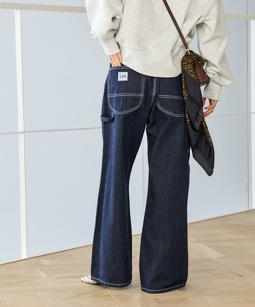 FREAK'S STORE(フリークスストア)の「Lee × FREAK'S STORE/リー 別注 WIDE PAINTER PANTS/別注 ワイド ペインターパンツ(デニムパンツ・レディース・オフホワイト/ブルー/ネイビー・SMALL/MEDIUM)」の16枚目の写真