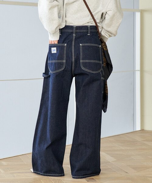 FREAK'S STORE(フリークスストア)の「Lee × FREAK'S STORE/リー 別注 WIDE PAINTER PANTS/別注 ワイド ペインターパンツ(デニムパンツ・レディース・オフホワイト/ブルー/ネイビー・SMALL/MEDIUM)」の17枚目の写真