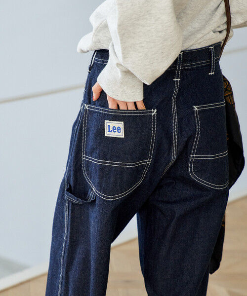 FREAK'S STORE(フリークスストア)の「Lee × FREAK'S STORE/リー 別注 WIDE PAINTER PANTS/別注 ワイド ペインターパンツ(デニムパンツ・レディース・オフホワイト/ブルー/ネイビー・SMALL/MEDIUM)」の21枚目の写真