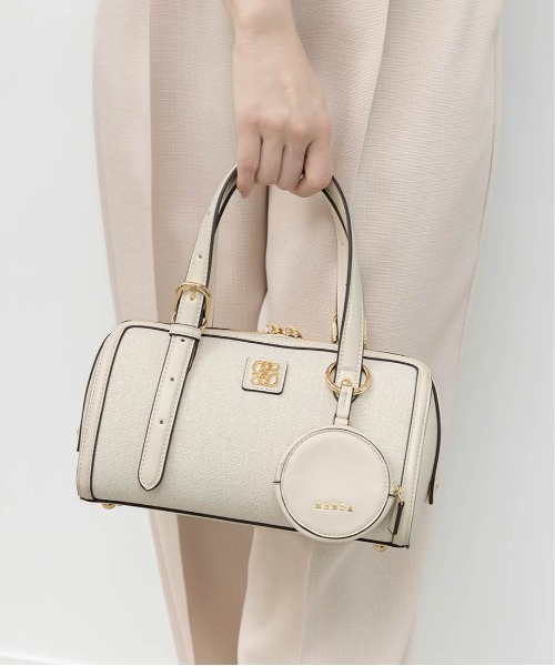 RANDA(ランダ)の「2WAY デザインベルトボストンバッグ(ハンドバッグ・レディース・ブラウン/アイボリー/ブラック・FREE)」の19枚目の写真