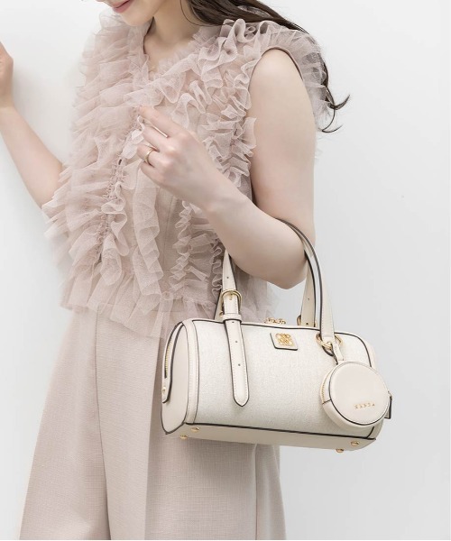 RANDA(ランダ)の「2WAY デザインベルトボストンバッグ(ハンドバッグ・レディース・ブラウン/アイボリー/ブラック・FREE)」の20枚目の写真