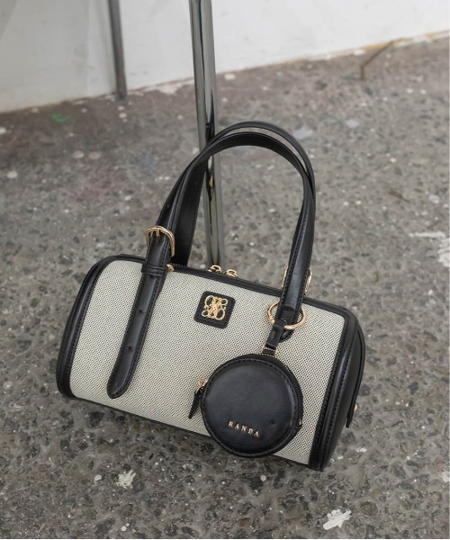 RANDA(ランダ)の「2WAY デザインベルトボストンバッグ(ハンドバッグ・レディース・ブラウン/アイボリー/ブラック・FREE)」の22枚目の写真