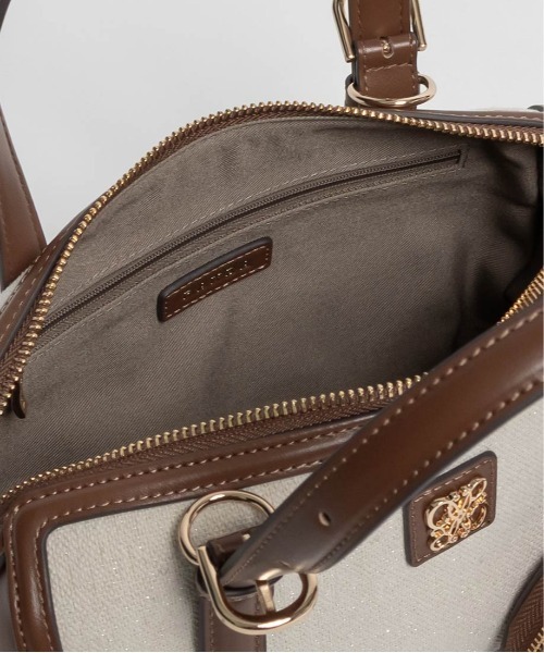 RANDA(ランダ)の「2WAY デザインベルトボストンバッグ(ハンドバッグ・レディース・ブラウン/アイボリー/ブラック・FREE)」の7枚目の写真
