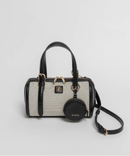 RANDA(ランダ)の「2WAY デザインベルトボストンバッグ(ハンドバッグ・レディース・ブラウン/アイボリー/ブラック・FREE)」の11枚目の写真