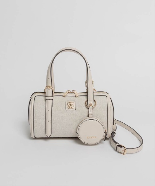 RANDA(ランダ)の「2WAY デザインベルトボストンバッグ(ハンドバッグ・レディース・ブラウン/アイボリー/ブラック・FREE)」の12枚目の写真