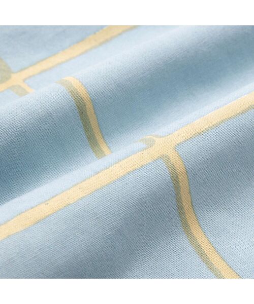 Francfranc(フランフラン)の「ウィンドウペンウェーブ クッションカバー 450×450 ブルー×ベージュ(101)(クッション/クッションカバー・レディース・ブルー・FREE)」の6枚目の写真