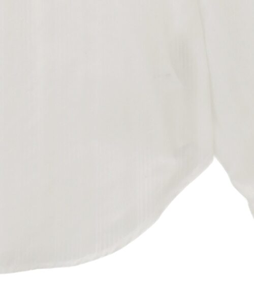 SOFFITTO（ソフィット）の「オーガニックコットンレースアップストライプブラウス（シャツ/ブラウス・レディース・ホワイト/ブラウン・FREE）」の9枚目の写真