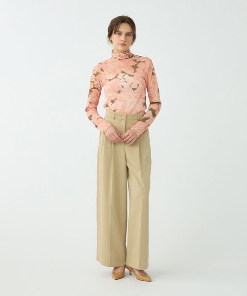 BALLSEY(ボールジィ)の「ピオニープリント タートルネックプルオーバー(Tシャツ/カットソー・レディース・グリーン系その他/ピンク系その他・S)」の3枚目の写真