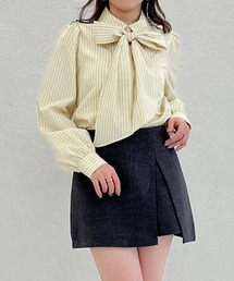 一部店舗限定 スリットレイヤードミニスカート