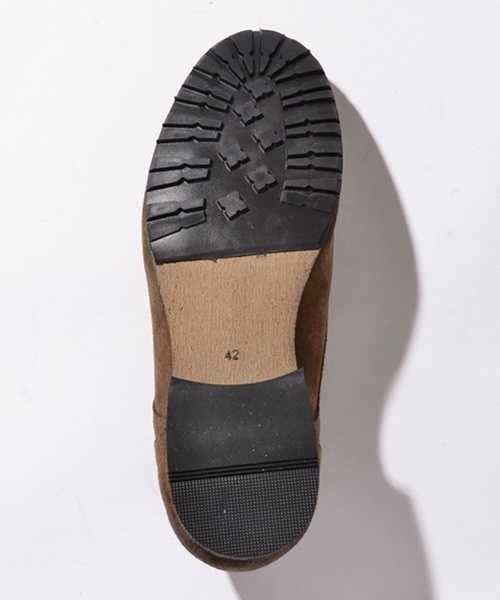 SHIPS JET BLUE（シップスジェットブルー）の「SHIPS JET BLUE(シップス ジェットブルー):  スエード レザー プレーントゥ■ （その他シューズ・メンズ・ブラック/ブラウン・41/40/43/42）」の10枚目の写真