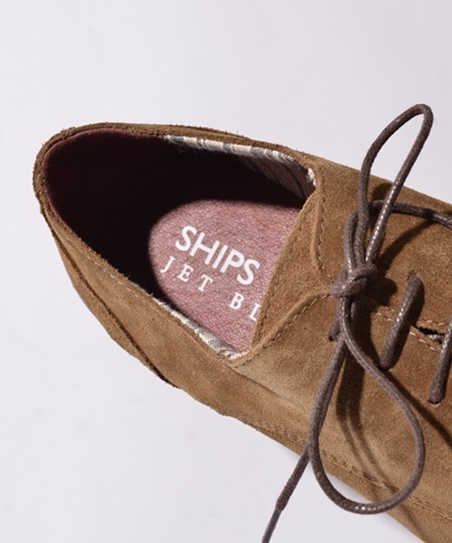 SHIPS JET BLUE（シップスジェットブルー）の「SHIPS JET BLUE(シップス ジェットブルー):  スエード レザー プレーントゥ■ （その他シューズ・メンズ・ブラック/ブラウン・41/40/43/42）」の12枚目の写真