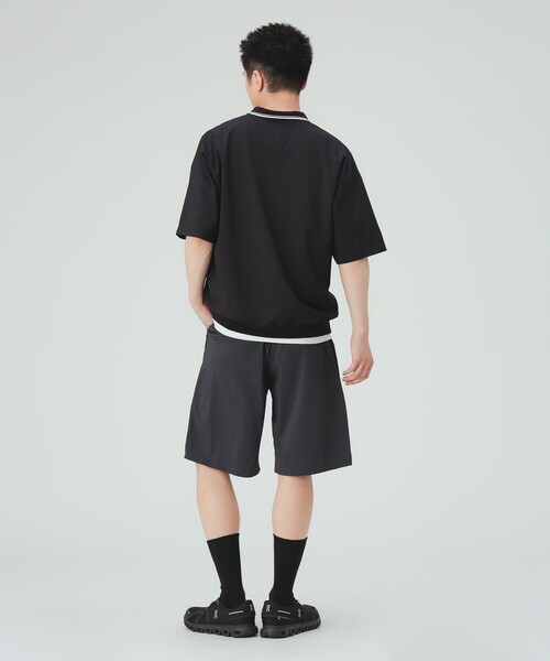 BEAMS HEART(ビームスハート)の「【7/24再値下げ】ワッシャーナイロン ワイド ショートパンツ(その他パンツ・メンズ・ブラック/チャコールグレー・LARGE/MEDIUM/SMALL)」の4枚目の写真