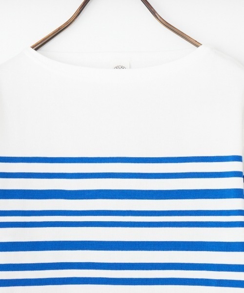 ORCIVAL（オーシバル）の「[ORCIVAL/オーシバル] ボートネック 5分袖ボーダーカットソー（Tシャツ/カットソー・レディース・ブルー・2）」の15枚目の写真